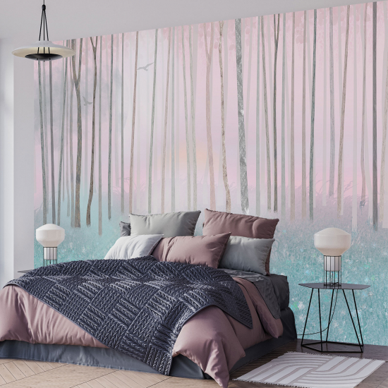 Papel pintado panorámico para niños - Infantil - Árboles