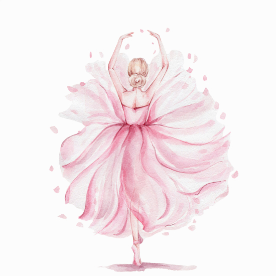 Papel pintado panorámico para niños - Infantil - Bailarina