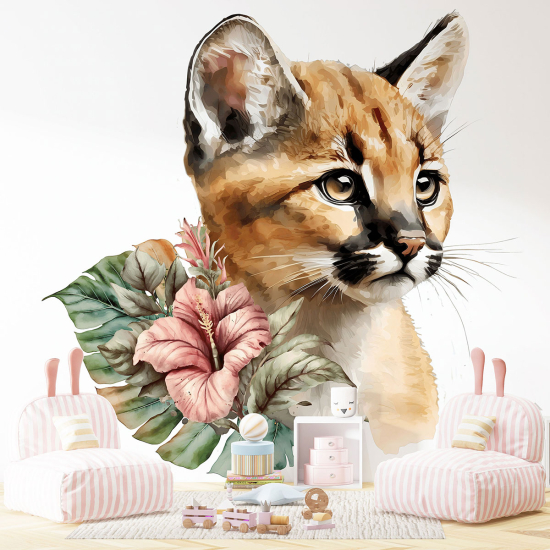 Papel pintado panorámico para niños - Infantil - Bebé Puma