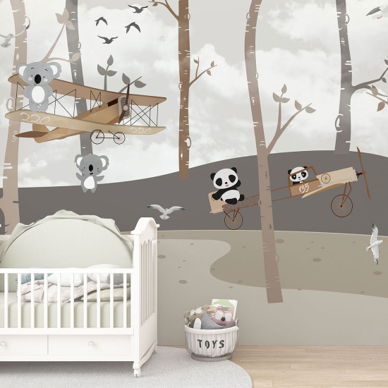 Papel pintado panorámico para niños - Infantil - Bosque