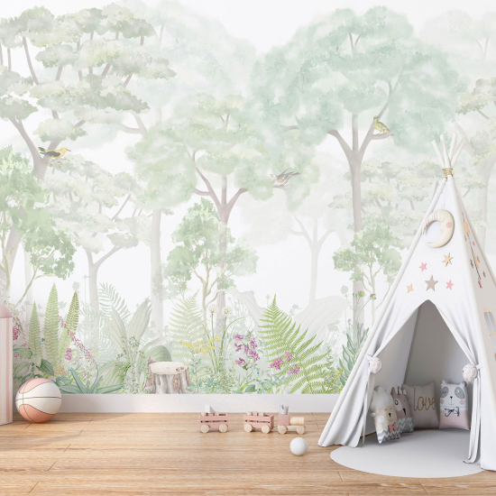 Papel pintado panorámico para niños - Infantil - Bosque