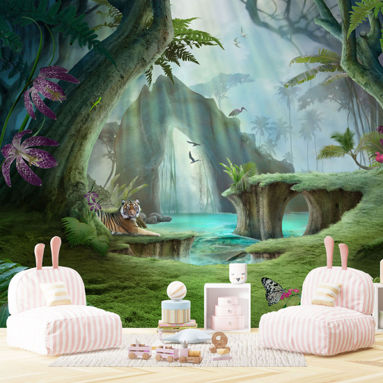 Papel pintado panorámico para niños - Infantil - Bosque Encantado