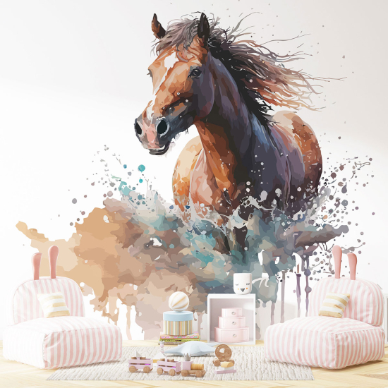 Papel pintado panorámico para niños - Infantil - Caballo