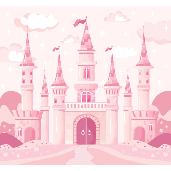 Papel pintado panorámico para niños - Infantil - Castillo