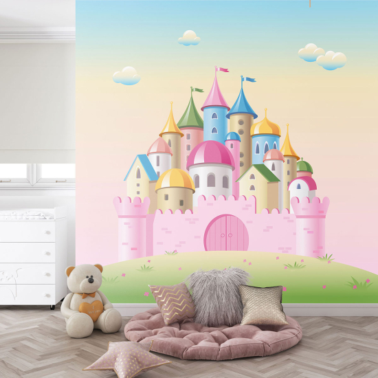 Papel pintado panorámico para niños - Infantil - Castillo Encantado