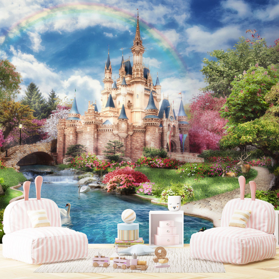 Papel pintado panorámico para niños - Infantil - Castillo Encantado