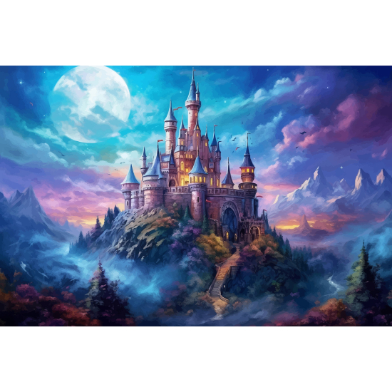 Papel pintado panorámico para niños - Infantil - Castillo Encantado