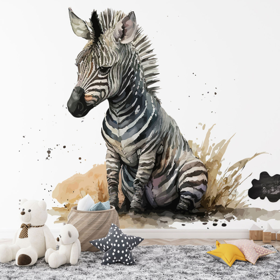 Papel pintado panorámico para niños - Infantil - Cebra