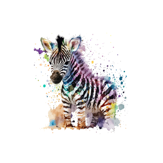 Papel pintado panorámico para niños - Infantil - Cebra