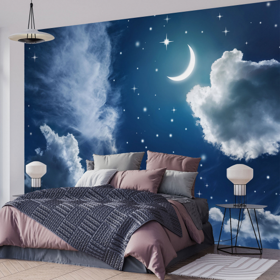 Papel pintado panorámico para niños - Infantil - Cielo nocturno