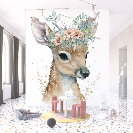 Papel pintado panorámico para niños - Infantil - Cierva