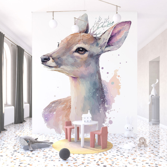 Papel pintado panorámico para niños - Infantil - Cierva