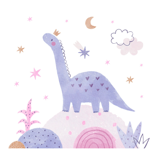 Papel pintado panorámico para niños - Infantil - Dinosaurio