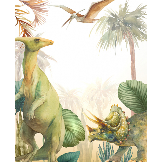 Papel pintado panorámico para niños - Infantil - Dinosaurios
