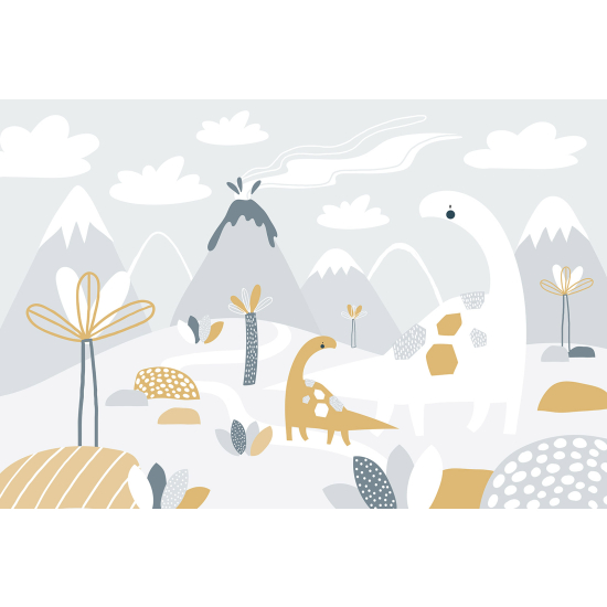 Papel pintado panorámico para niños - Infantil - Dinosaurios