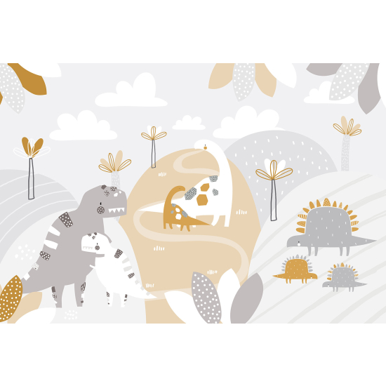 Papel pintado panorámico para niños - Infantil - Dinosaurios