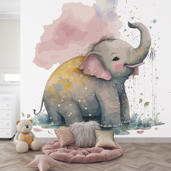 Papel pintado panorámico para niños - Infantil - Elefanta