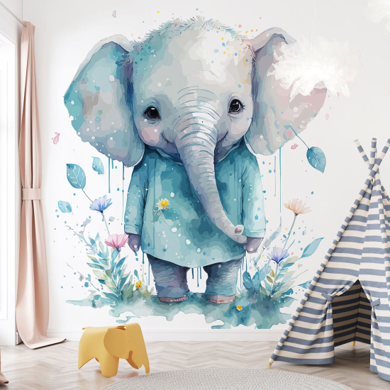 Papel pintado panorámico para niños - Infantil - Elefante
