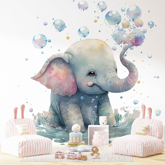 Papel pintado panorámico para niños - Infantil - Elefante