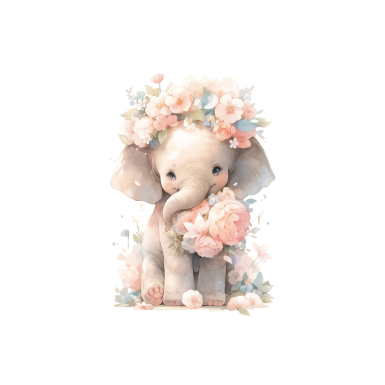 Papel pintado panorámico para niños - Infantil - Elefante