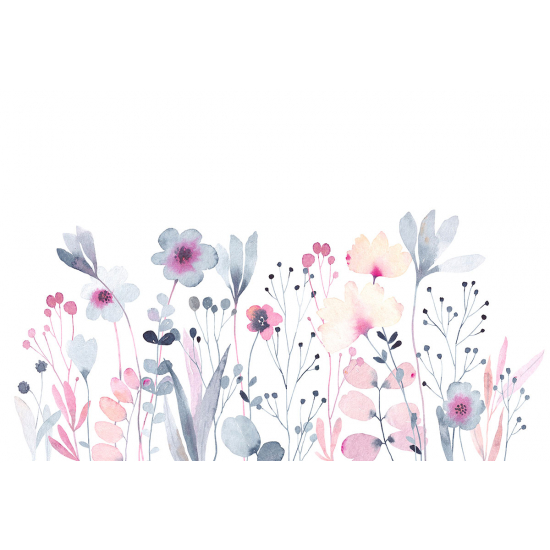 Papel pintado panorámico para niños - Infantil - Flores