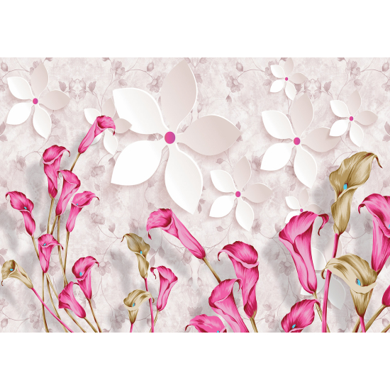 Papel pintado panorámico para niños - Infantil - Flores
