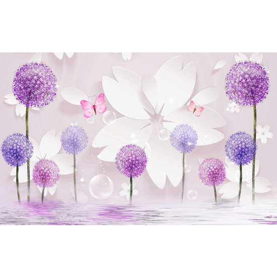 Papel pintado panorámico para niños - Infantil - Flores de diente de león
