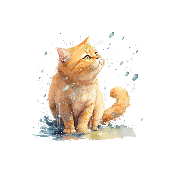 Papel pintado panorámico para niños - Infantil - Gato