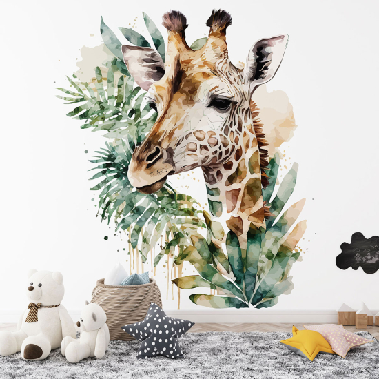 Papel pintado panorámico para niños - Infantil - Jirafa