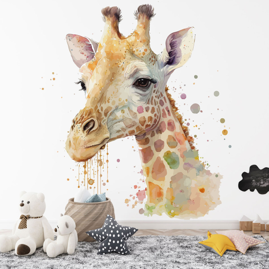 Papel pintado panorámico para niños - Infantil - Jirafa