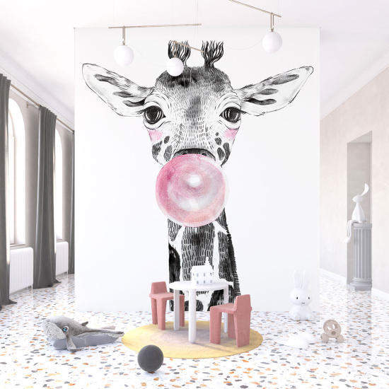 Papel pintado panorámico para niños - Infantil - Jirafa