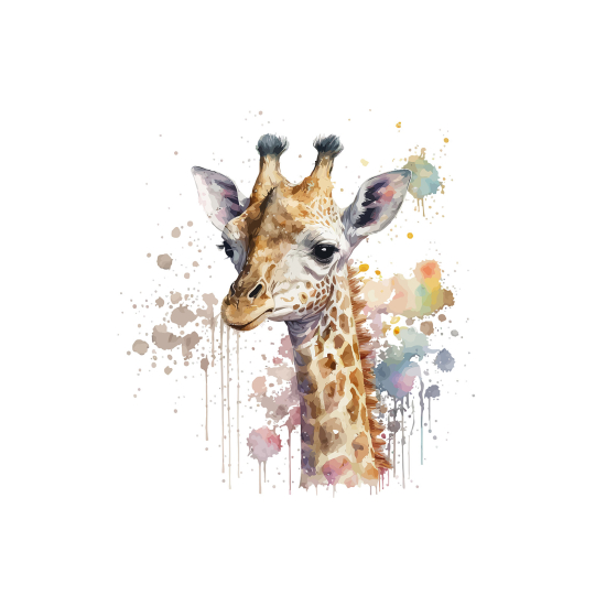 Papel pintado panorámico para niños - Infantil - Jirafa