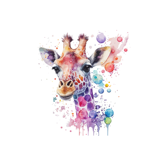 Papel pintado panorámico para niños - Infantil - Jirafa