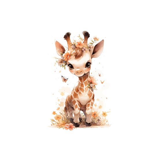 Papel pintado panorámico para niños - Infantil - Jirafa