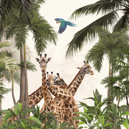 Papel pintado panorámico para niños - Infantil - Jirafas