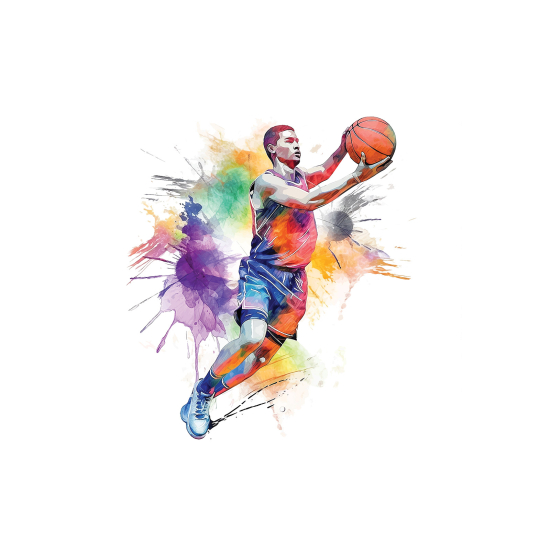 Papel pintado panorámico para niños - Infantil - Jugador de baloncesto