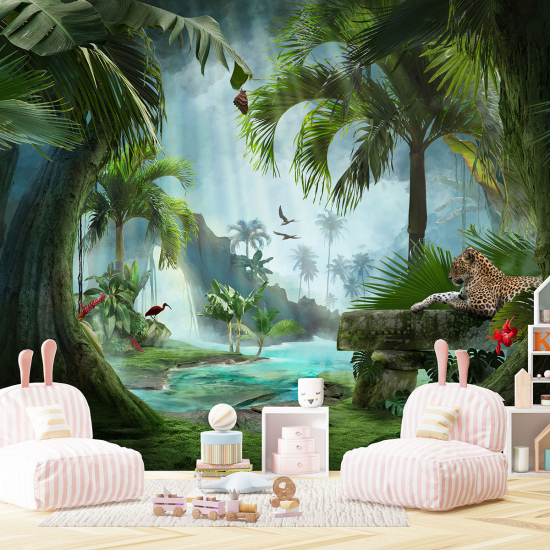 Papel pintado panorámico para niños - Infantil - Jungla