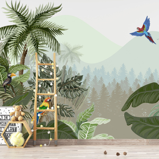 Papel pintado panorámico para niños - Infantil - Jungla