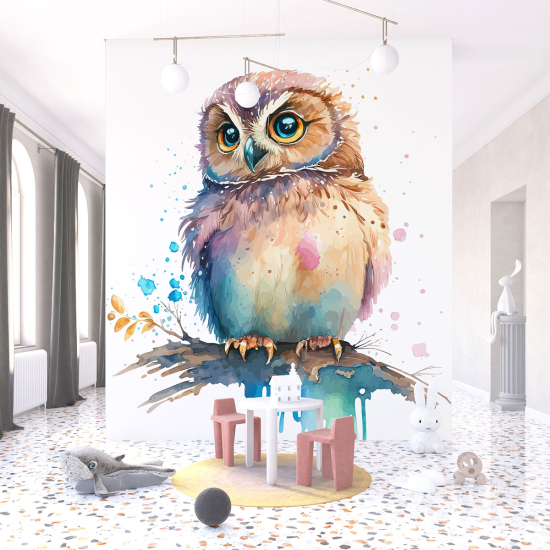 Papel pintado panorámico para niños - Infantil - Lechuza