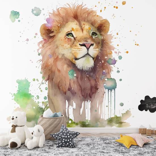 Papel pintado panorámico para niños - Infantil - León