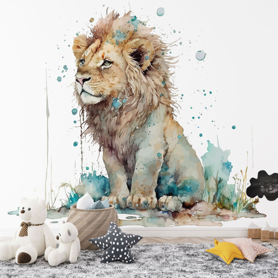Papel pintado panorámico para niños - Infantil - León