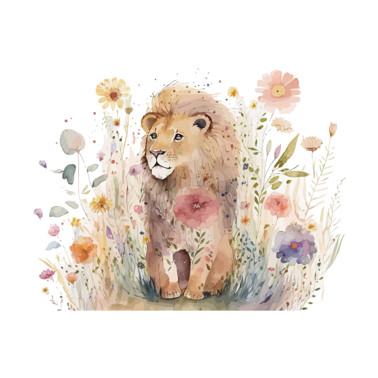 Papel pintado panorámico para niños - Infantil - León Flores