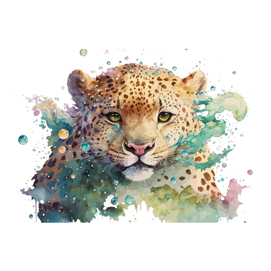 Papel pintado panorámico para niños - Infantil - Leopardo