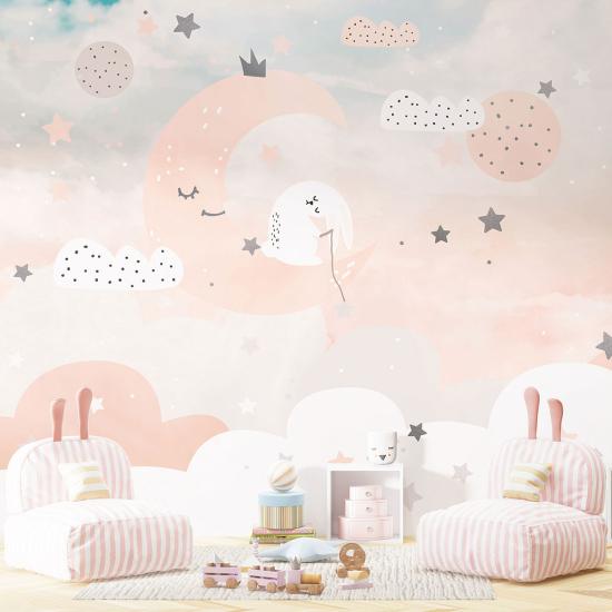 Papel pintado panorámico para niños - Infantil - Luna
