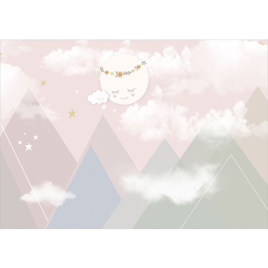 Papel pintado panorámico para niños - Infantil - Luna