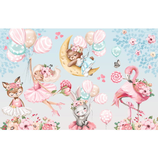 Papel pintado panorámico para niños - Infantil - Mágico