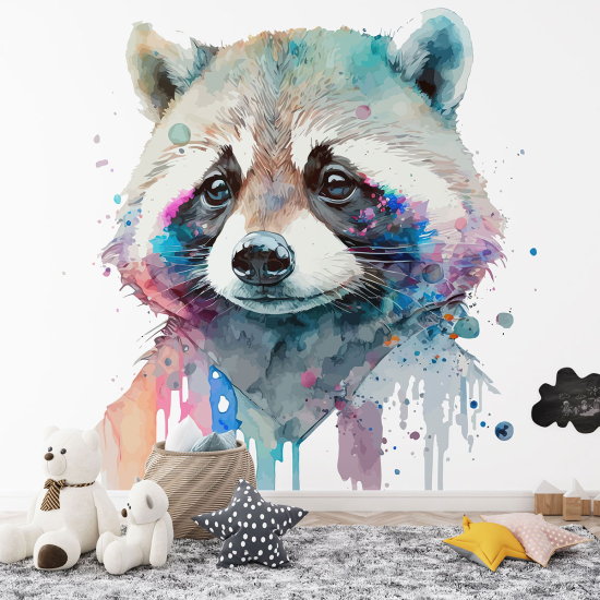 Papel pintado panorámico para niños - Infantil - Mapache