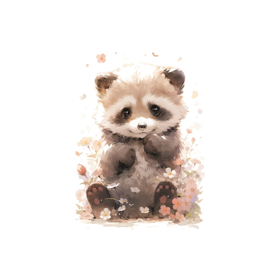 Papel pintado panorámico para niños - Infantil - Mapache