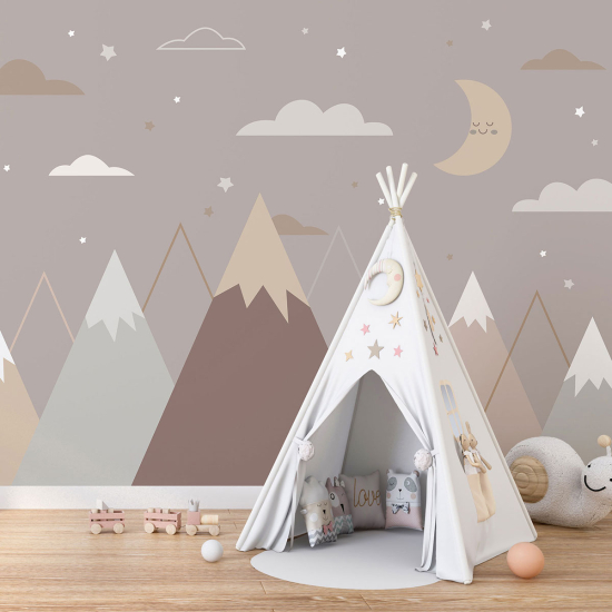 Papel pintado panorámico para niños - Infantil - Montañas