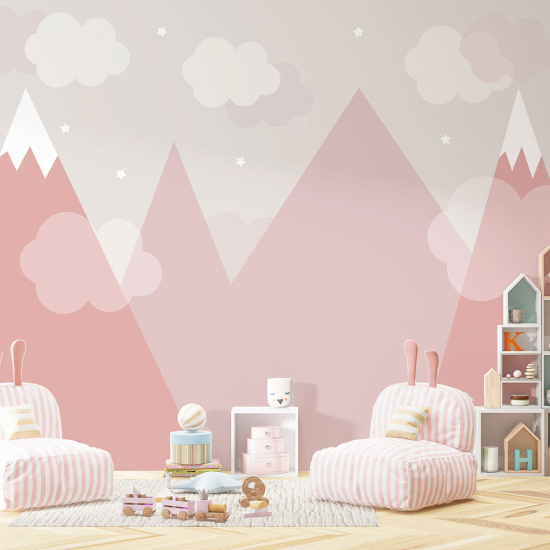 Papel pintado panorámico para niños - Infantil - Montañas